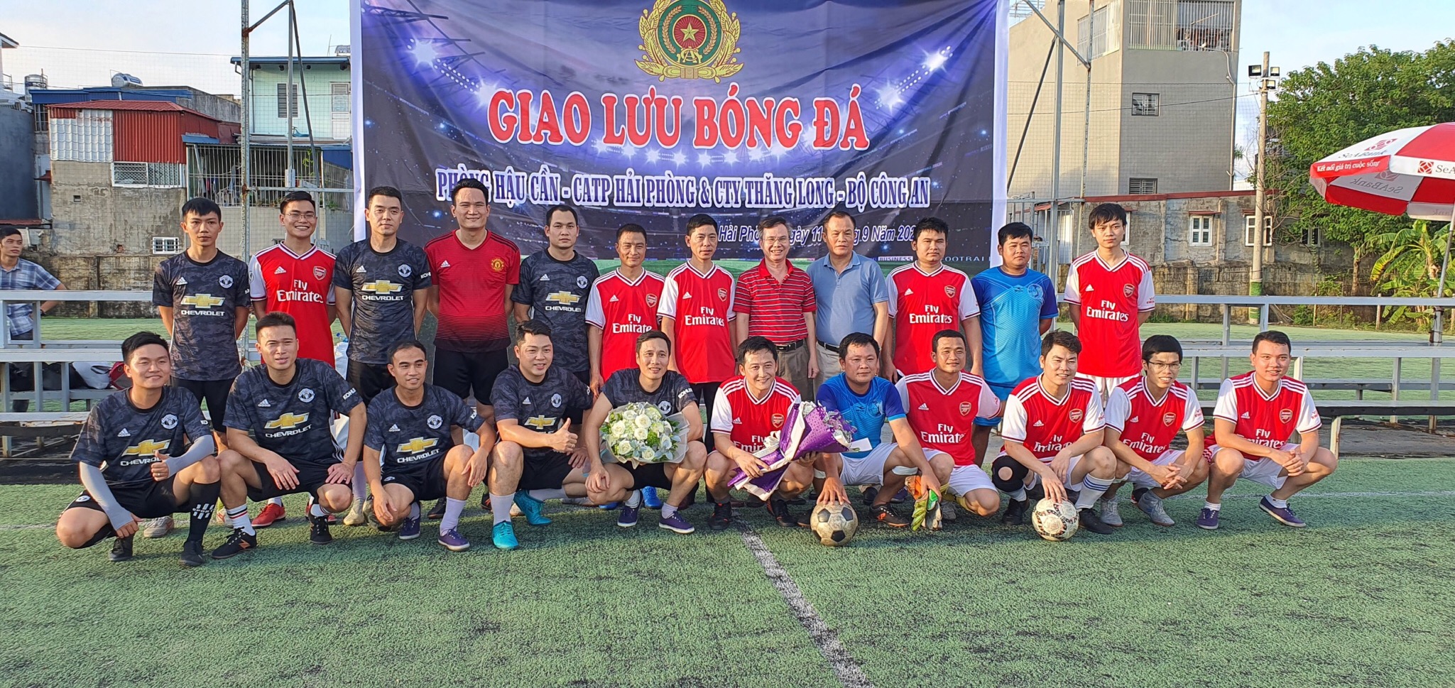 Giao lưu bóng đá giữa Phòng Hậu cần - CATP và Công ty TNHH MTV BCA - Thăng Long